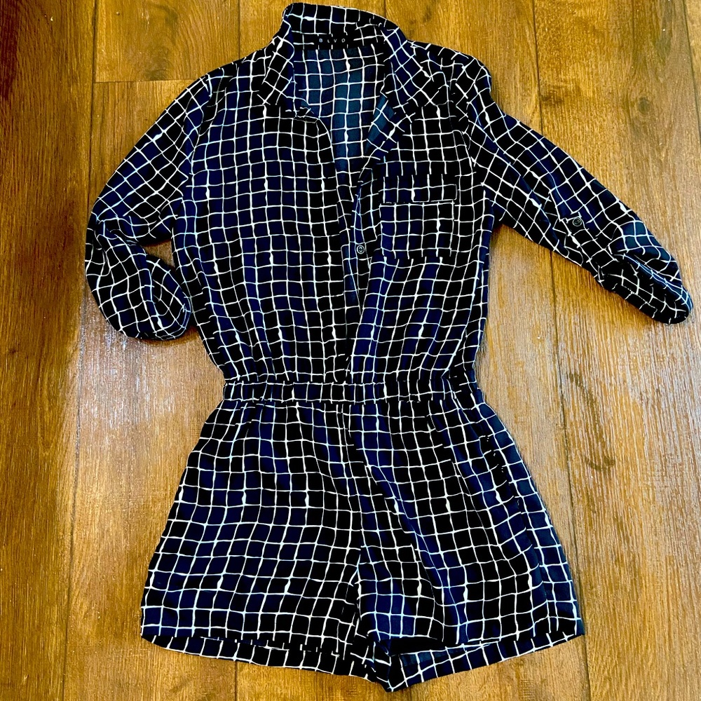 This BLVD romper is too cute! Perfect for Spring and Summer!